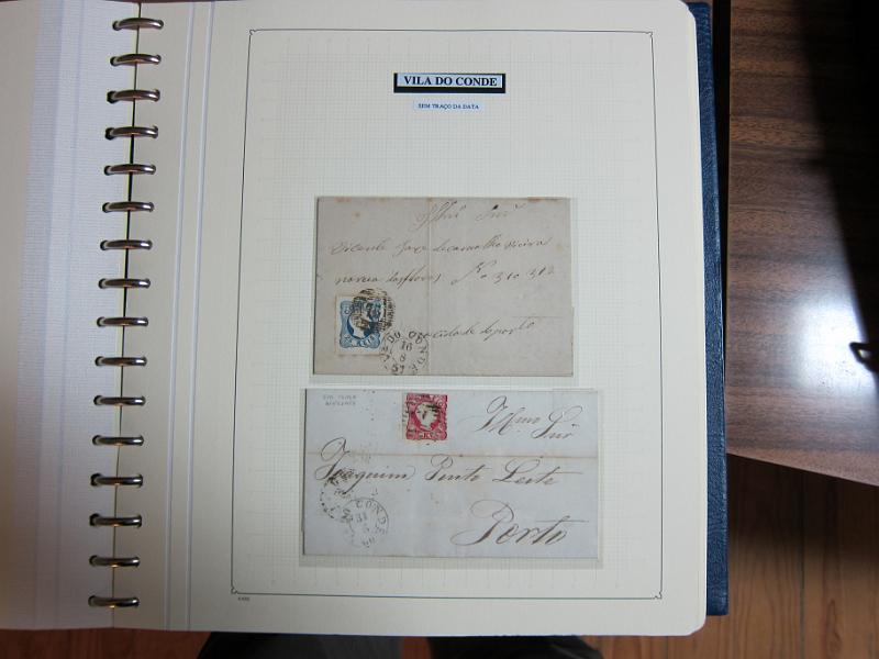 0019 (210).JPG -     Lote:    19      Marcofilia      Lotes Especiais       Descrição:         Portugal. Colecção especializada de carimbos de duplo círculo, tipo 1852, montada em 4 álbuns Lindner, com selos de diversas emissões e cartas, com estudo minucioso de cada marca. Lote a ver.         Lote       Valor Base:     &euro; 2.500,00     Valor Venda:     Retirado     